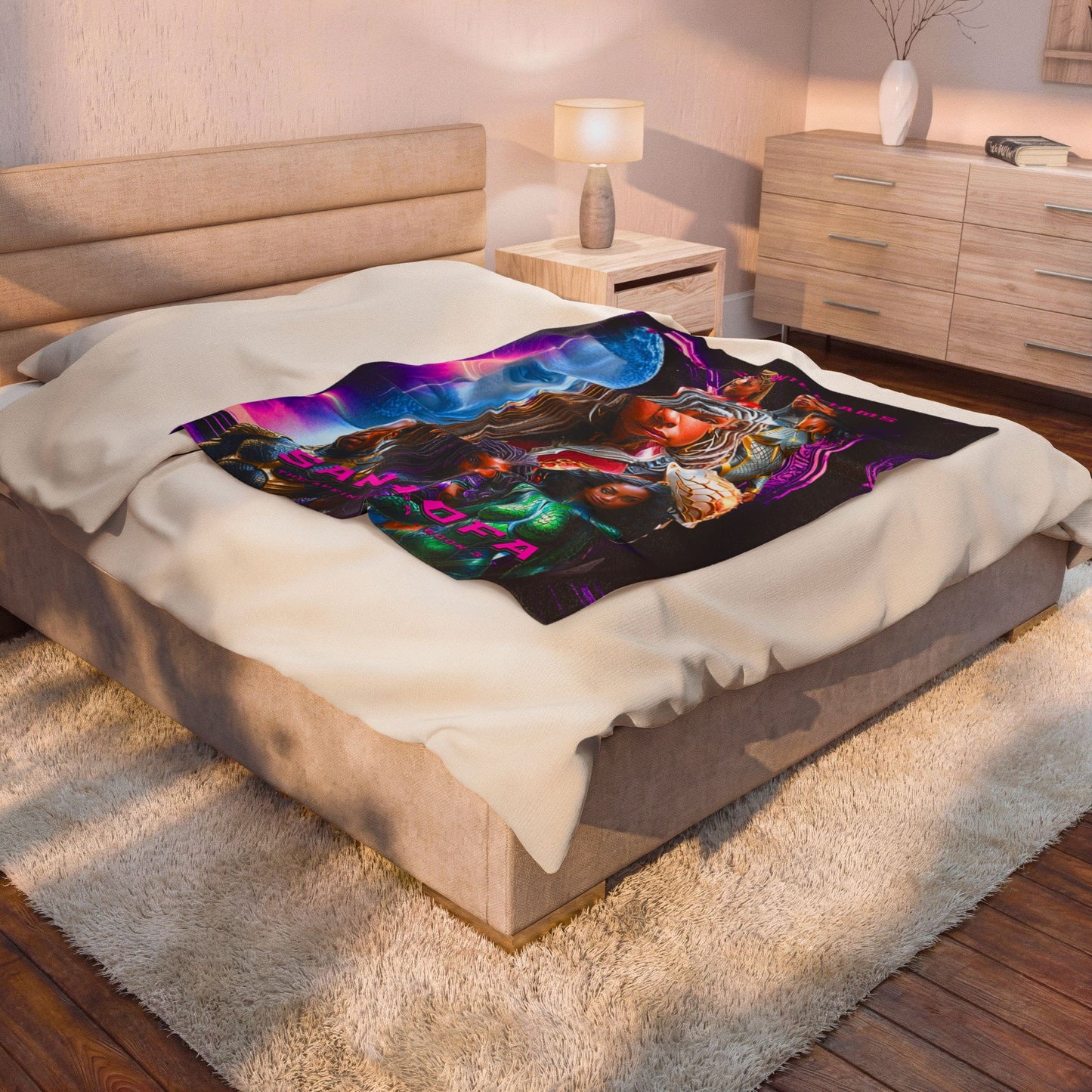 Sankofa Cover Velveteen Plush Blanket