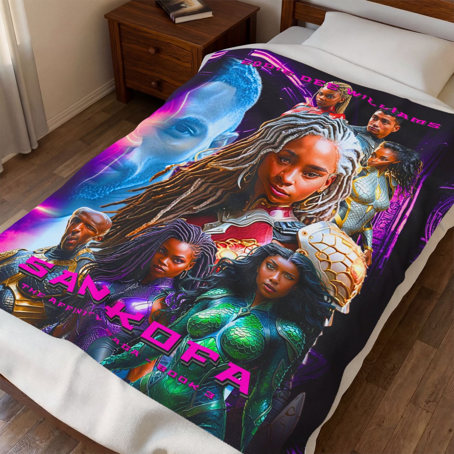 Sankofa Cover Velveteen Plush Blanket