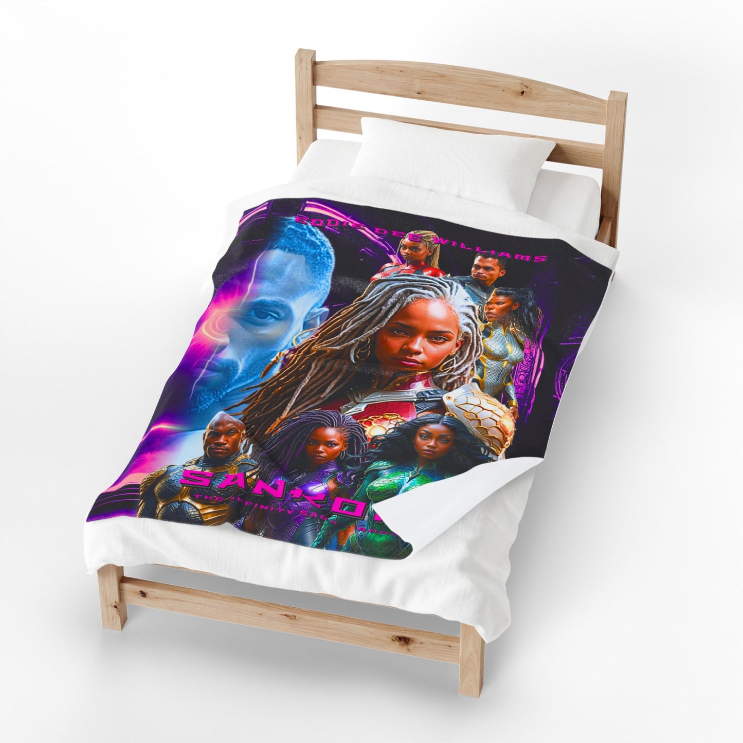Sankofa Cover Velveteen Plush Blanket